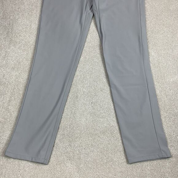 Johnnie O Pants Womens 16 Gray Prep Formance Chino Flat Front Preppy Golf - Picture 9 of 15